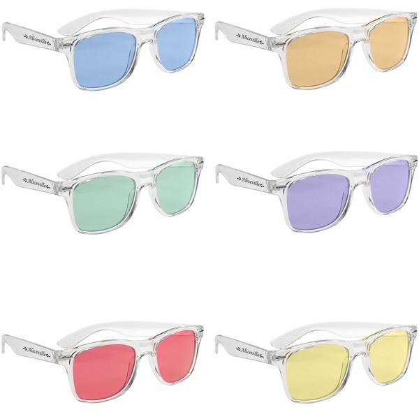 GH6283 Crystalline Malibu Sunglasses With Custom Imprint
